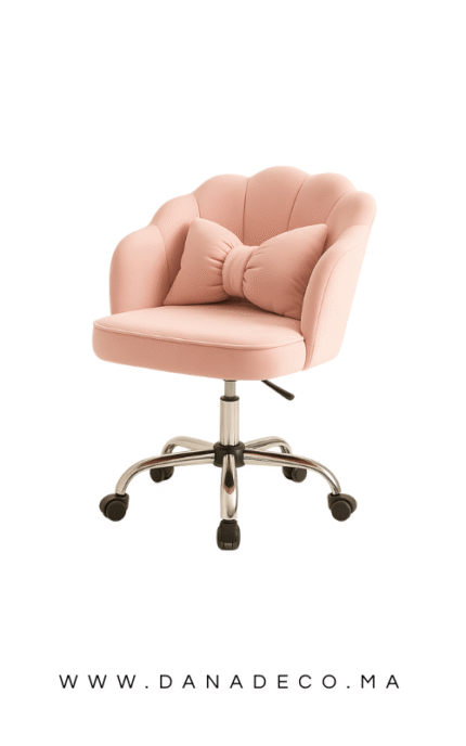 Chaise de Bureau Moderne Pivotante et Réglable en Velours